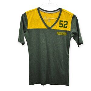 Nike Green Bay Packers Shirt S Womens Clay Matthews Short Sleeve Football NFL